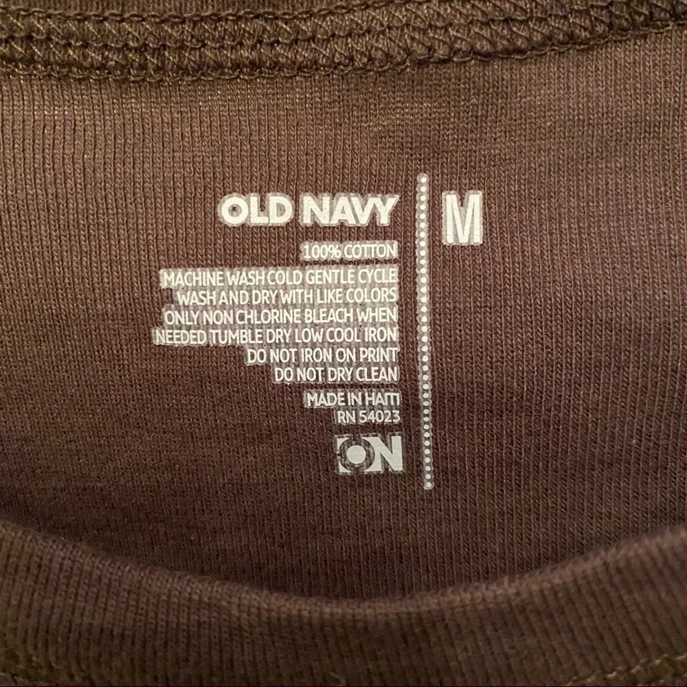 NWT~OLD NAVY Girls Brown Basic Long Sleeve Top Size M(8)